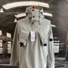 C.P. COMPANY GARMENT DYED EMERIZED GABARDINE LENS UTILITY HOODIE