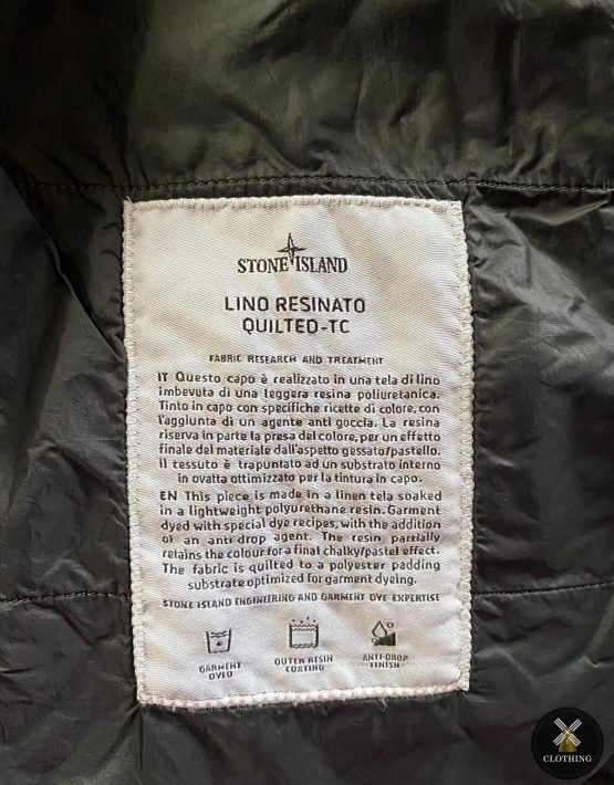 STONE ISLAND LINO RESINATO QUILTED TC - X Clothing