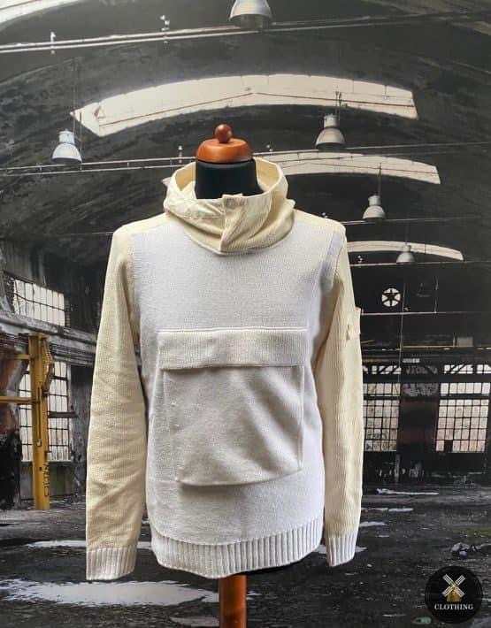 STONE ISLAND GHOST KNITTED HOODIE - X Clothing