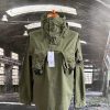 C.P. COMPANY GARMENT DYED EMERIZED GABARDINE LENS UTILITY HOODIE