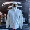 STONE ISLAND DIAGONAL RAISED FLEECE FULL ZIP LENS HOODIE
