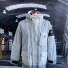 STONE ISLAND REFLECTIVE RIPSTOP CHINÉ WITH DETACHABLE LINING JACKET