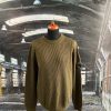 C.P. COMPANY LENS RIBBED KNITTED CREWNECK