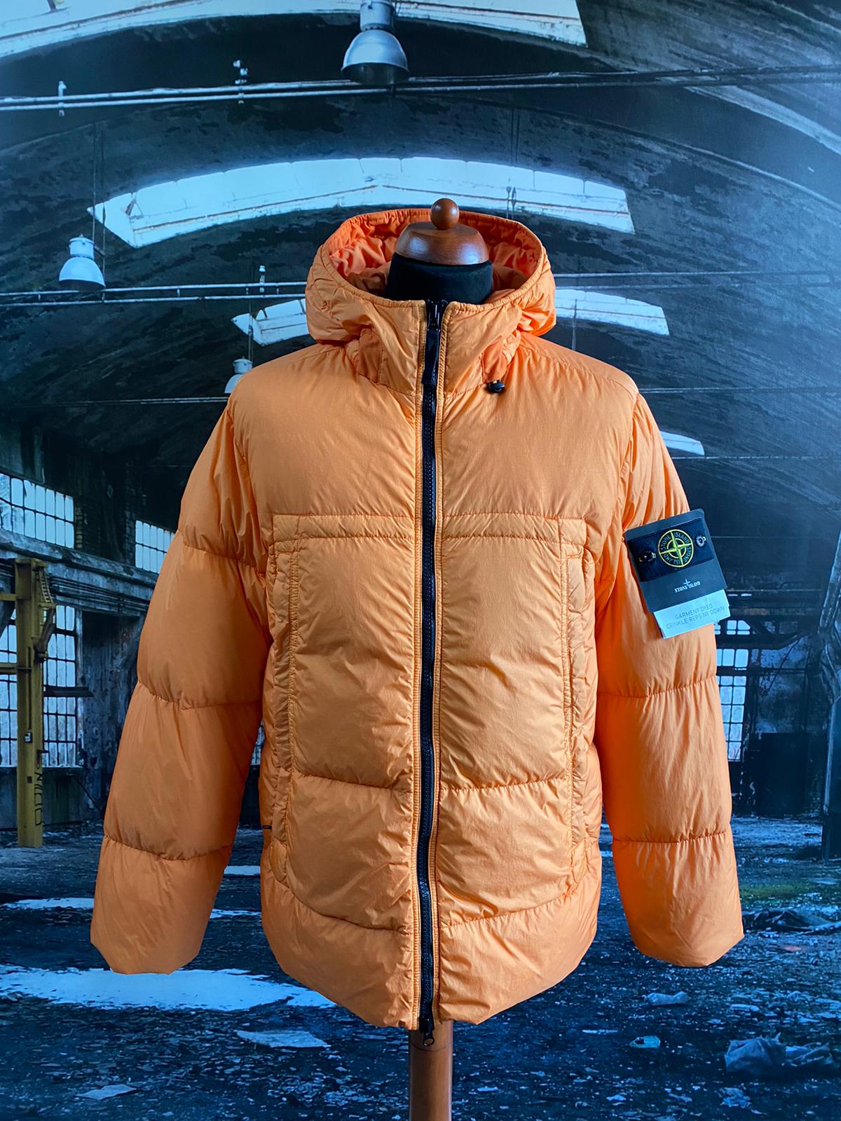 STONE ISLAND GARMENT DYED CRINKLE REPS NY DOWN JACKET - X Clothing