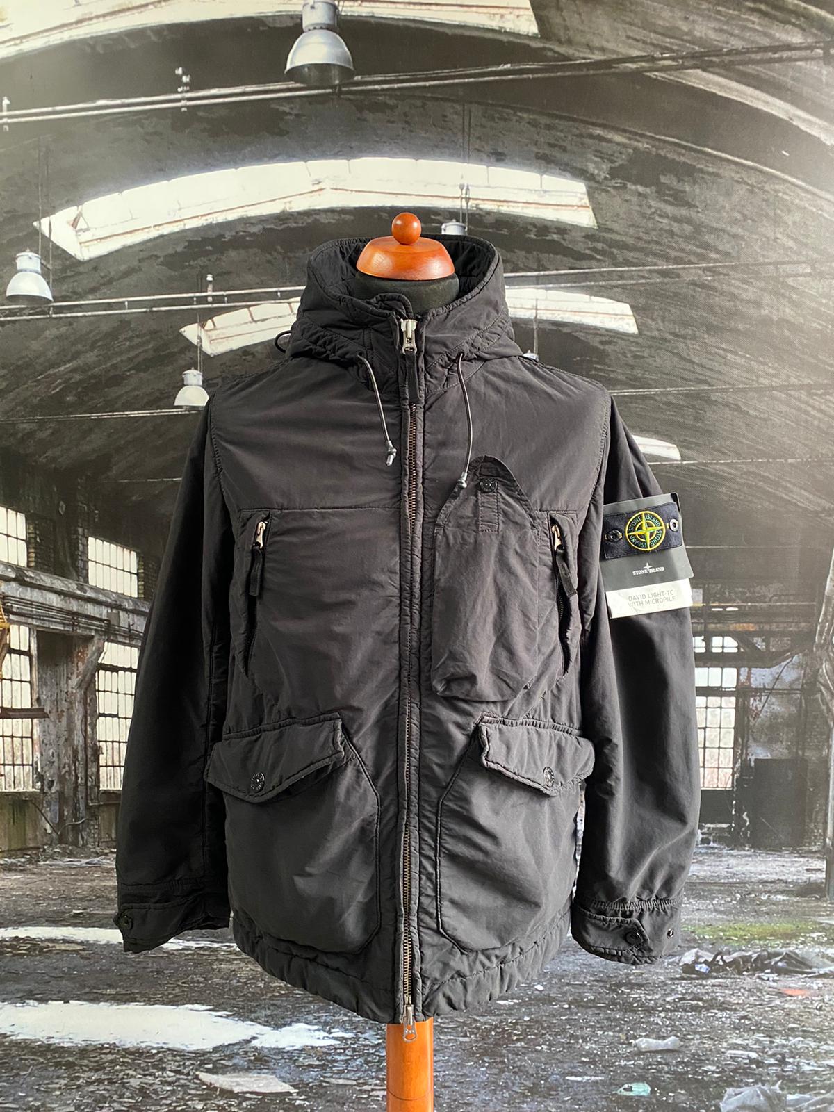 STONE ISLAND DAVID LIGHT-TC WITH MICROPILE JACKET - X Clothing