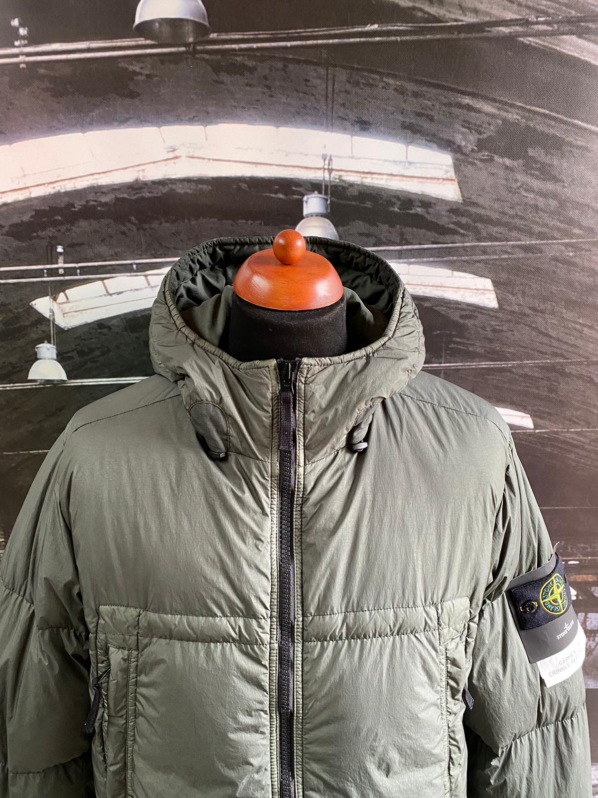 STONE ISLAND GARMENT DYED CRINKLE REPS NY DOWN JACKET - X