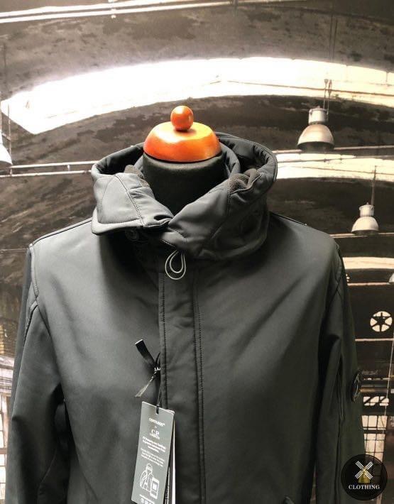 cp company soft shell fishtail parka