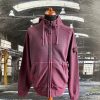 STONE ISLAND DUST FULL ZIP HOODED SWEATSHIRT