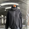 C.P. COMPANY FULL ZIP LENS HOODED KNIT