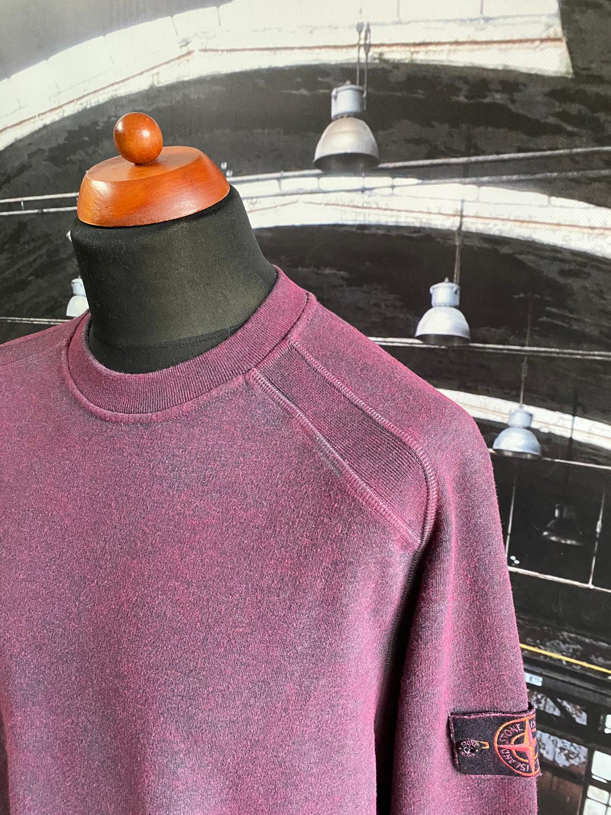 STONE ISLAND DUST COLOUR TREATMENT CREWNECK SWEATSHIRT - X STONE ISLAND DUST COLOUR TREATMENT CREWNECK SWEATSHIRT - X