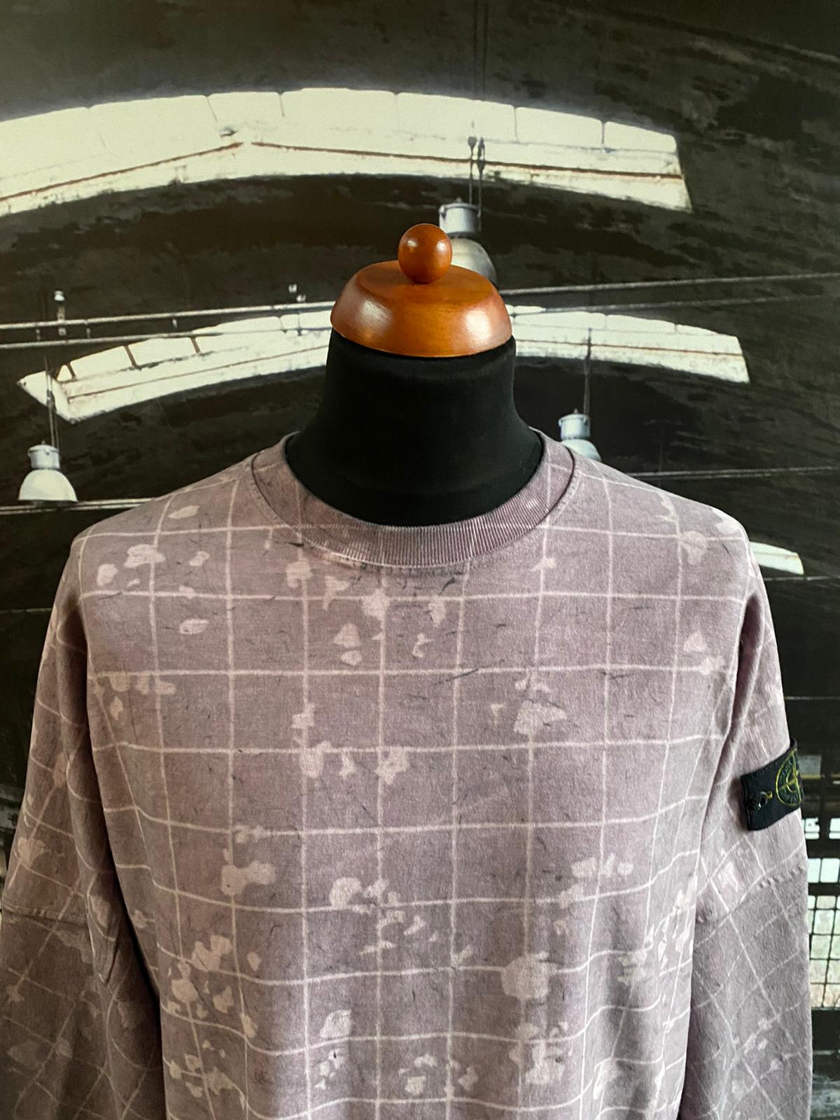 STONE ISLAND DUST COLOUR WITH GHILLIE LASER CAMO SWEATSHIRT - X