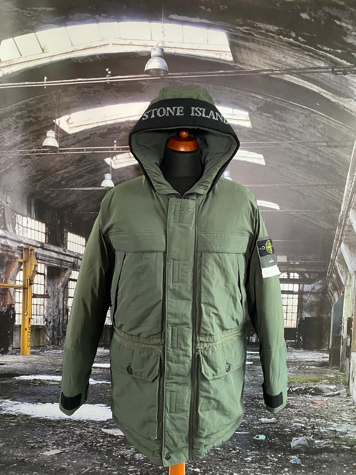 STONE ISLAND MICRO REPS DOWN HOODED JACKET - X Clothing