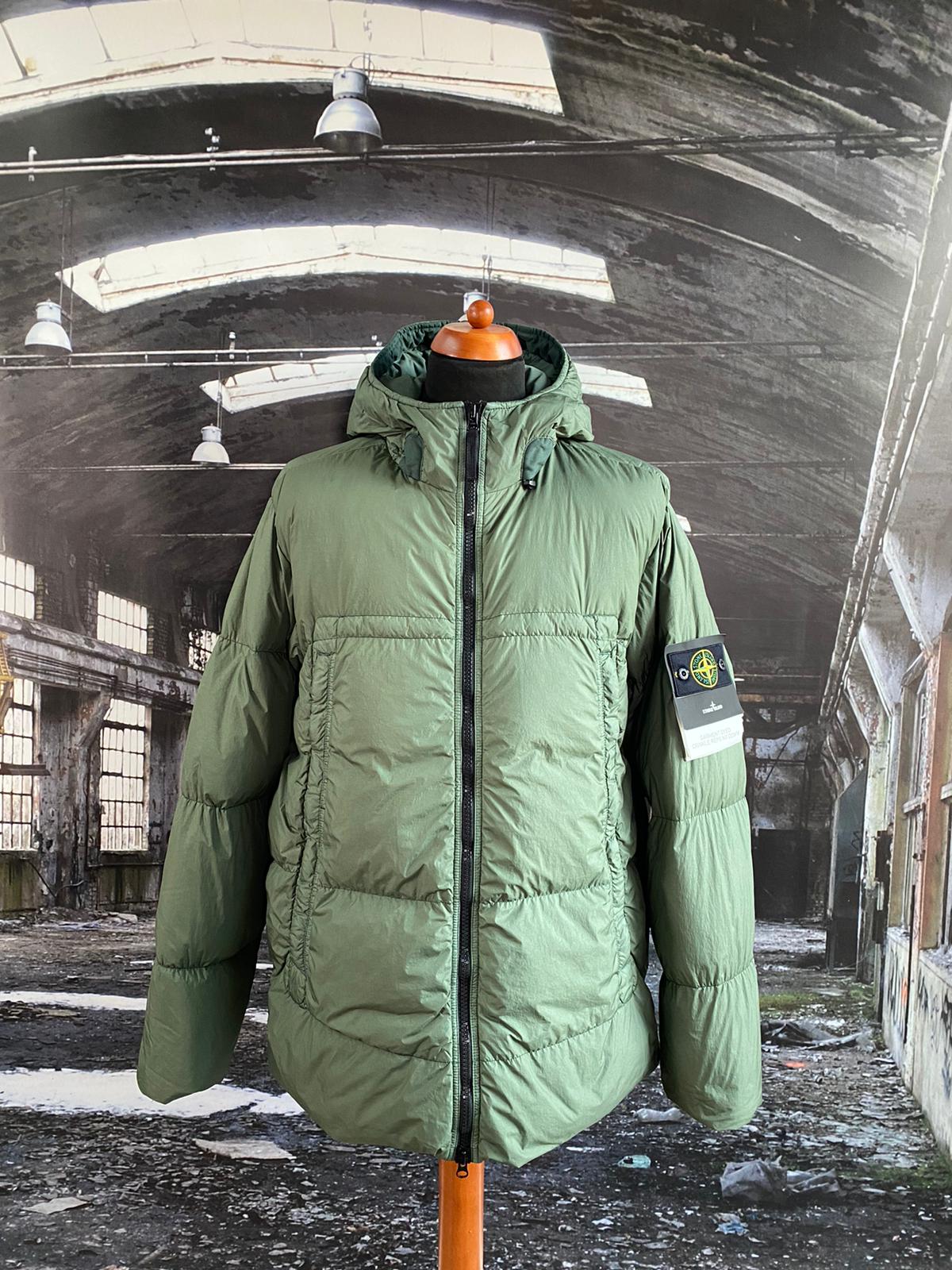 STONE ISLAND GARMENT DYED CRINKLE REPS NY DOWN JACKET - X Clothing