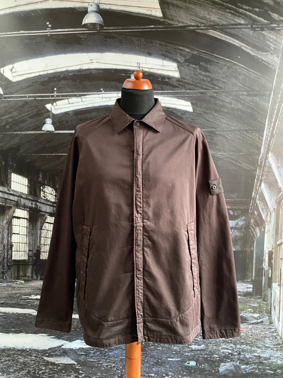 STONE ISLAND GHOST FULL ZIP OVERSHIRT - X Clothing