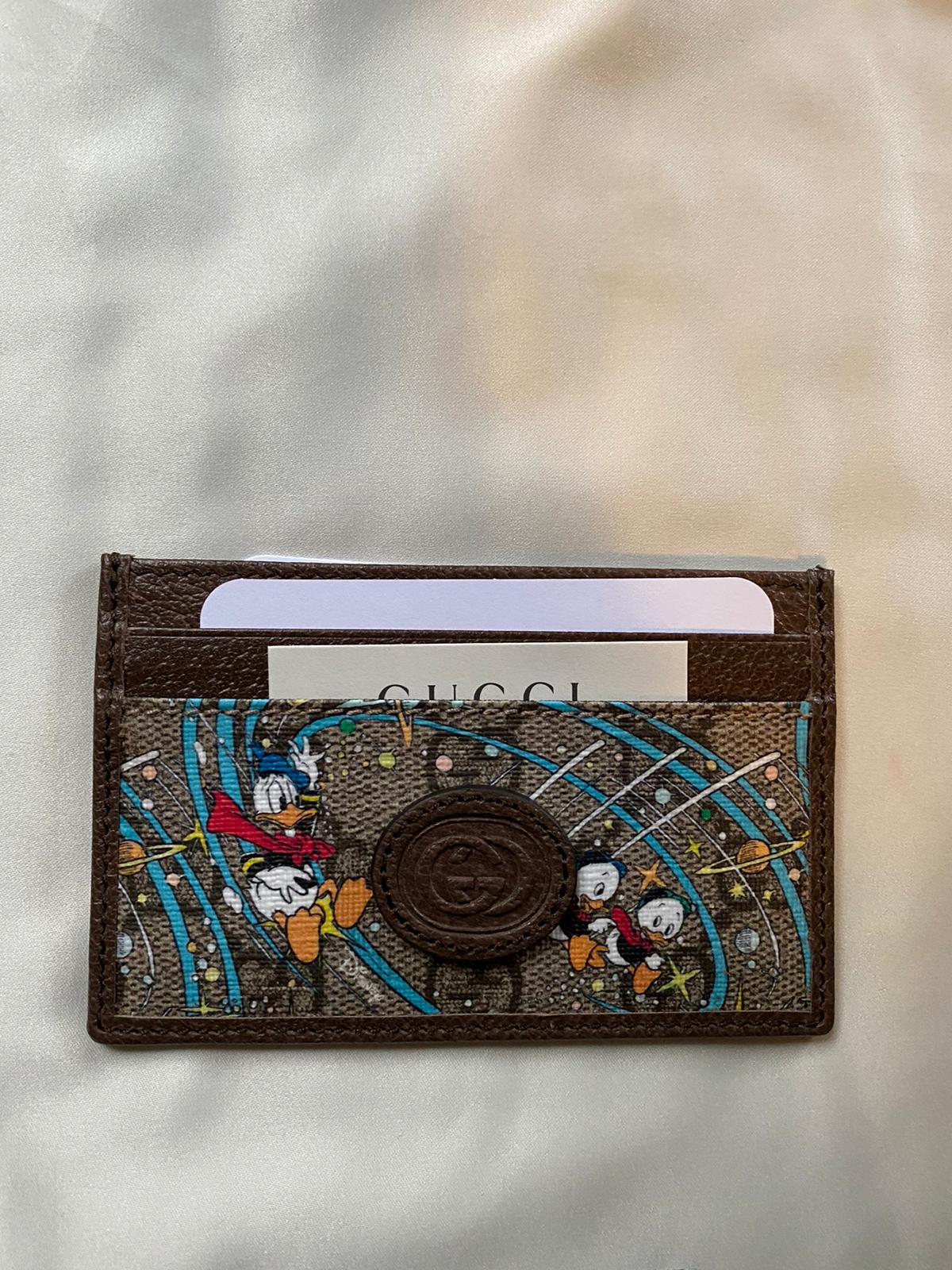 Disney x online gucci card case