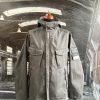 STONE ISLAND RASO GOMMATO DOUBLE GHOST PIECE HOODED JACKET