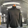 STONE ISLAND TECHNO HALF ZIP SWEATSHIRT