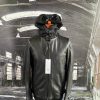 C.P. COMPANY LEATHER GOGGLE JACKET