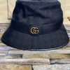 GUCCI CANVAS BUCKET HAT WITH DOUBLE G