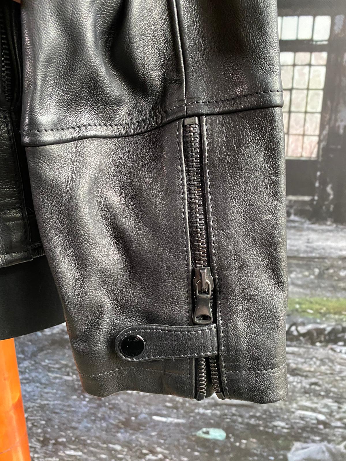 C.P. COMPANY LEATHER GOGGLE JACKET - X Clothing