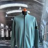 STONE ISLAND LANA WOOL FULL ZIP SWEATSHIRT