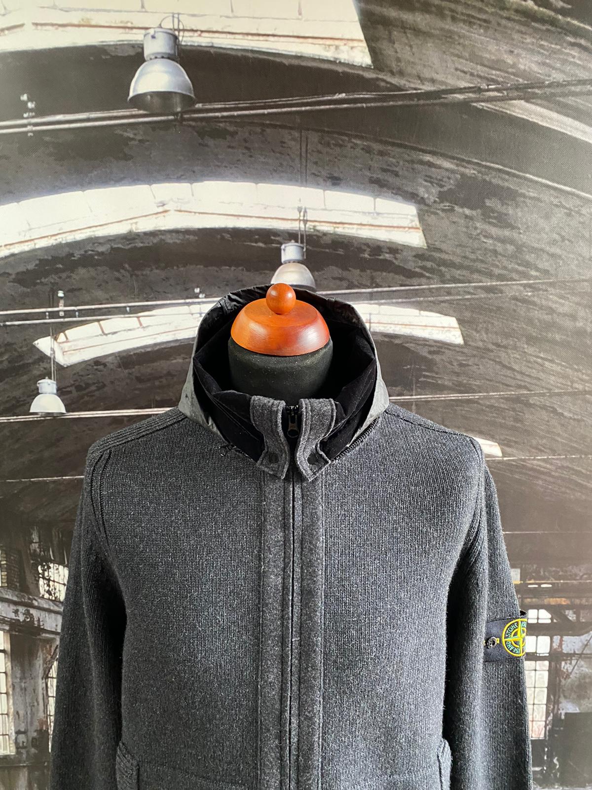STONE ISLAND FULL ZIP WOOL HOODED SWEATSHIRT - X Clothing STONE ISLAND FULL ZIP WOOL HOODED SWEATSHIRT - X Clothing