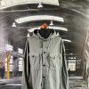 STONE ISLAND GARMENT DYED HOODED BUTTON OVERSHIRT