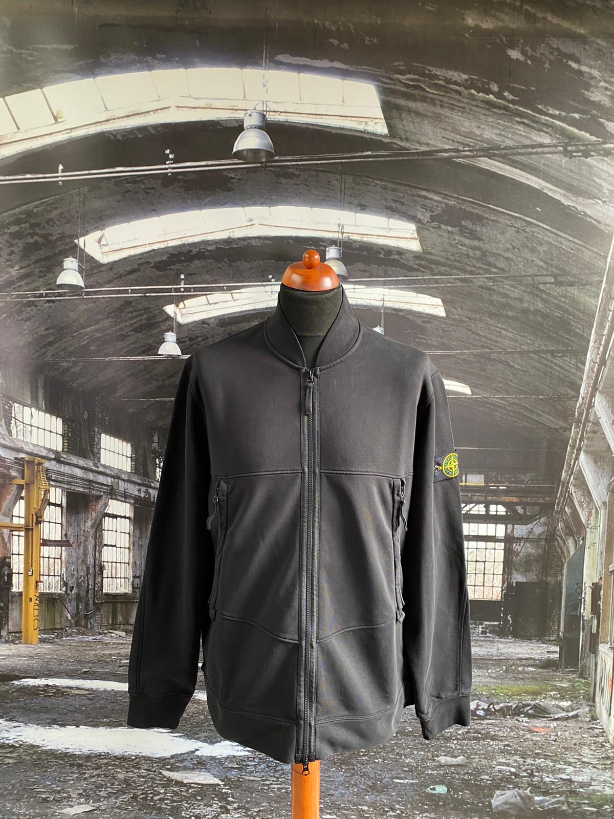 stone island full zip sweatshirt