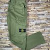 STONE ISLAND TWILL CARGO TROUSERS