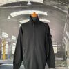 STONE ISLAND GHOST HALF ZIP SWEATSHIRT
