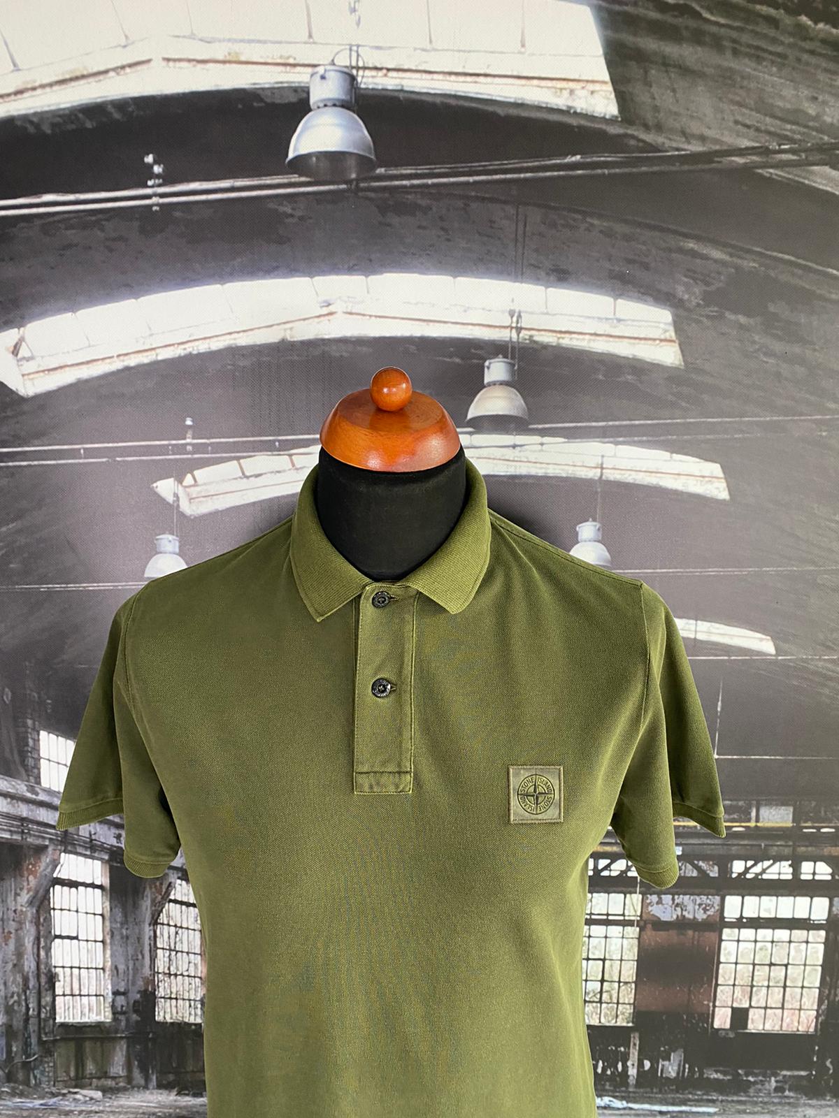 Stone island best sale polo green