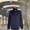 STONE ISLAND LAMBSWOOL QUARTER ZIP SWEATSHIRT