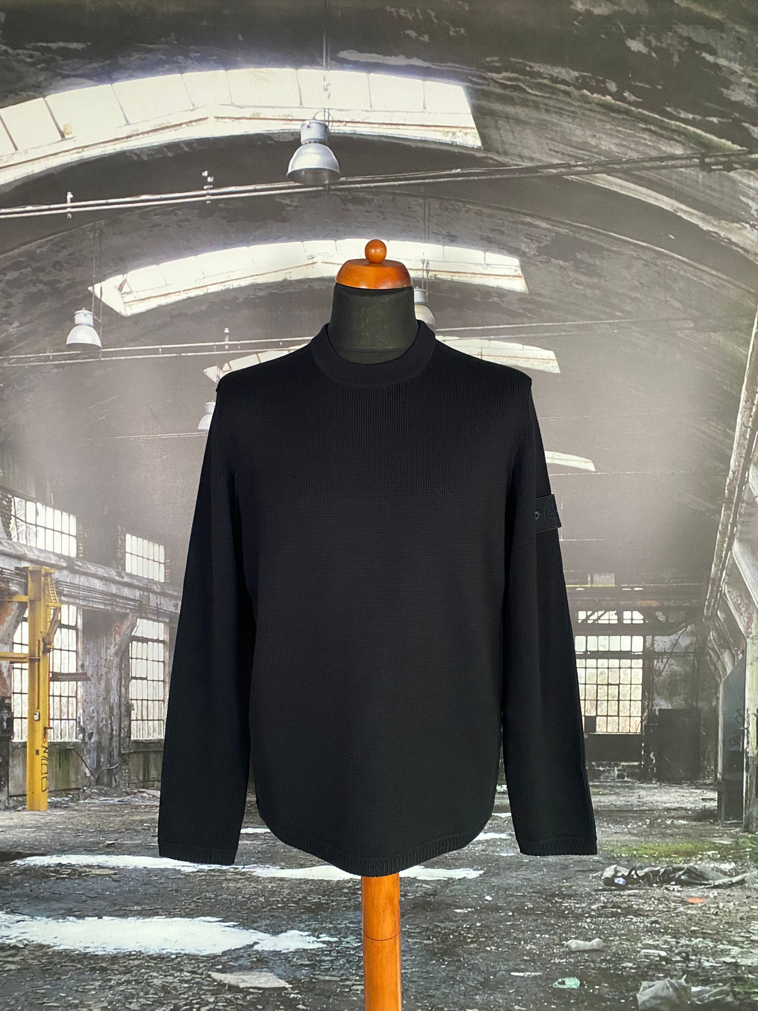 STONE ISLAND PURE WOOL GHOST PIECE SWEATSHIRT X Clothing