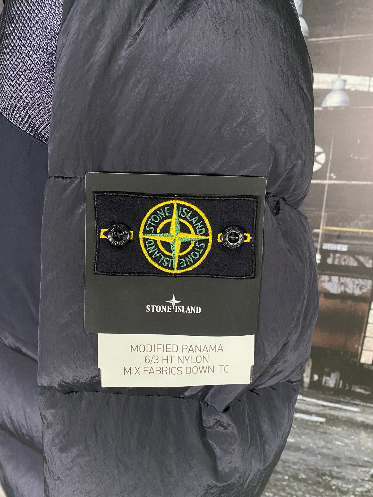 STONE ISLAND MODIFIED PANAMA 6/3 HT NYLON MIX FABRICS DOWN TC JACKET ...