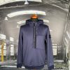 STONE ISLAND TECHNO HALF ZIP HOODED SWEATSHIRT