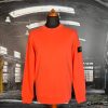 STONE ISLAND COTTON FLEECE GARMENT DYED SWEATSHIRT