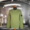 STONE ISLAND COTTON FLEECE GARMENT DYED SWEATSHIRT