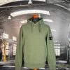 STONE ISLAND COTTON FLEECE GARMENT DYED HOODIE