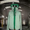 C.P. COMPANY RASO HOODED GARMENT DYED GOGGLE JACKET