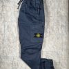 STONE ISLAND STRETCH COTTON RE-T TROUSERS
