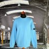 C.P. COMPANY DIAGONAL RAISED CREWNECK LENS SWEATSHIRT