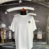 STONE ISLAND COTTON JERSEY GARMENT DYED T SHIRT