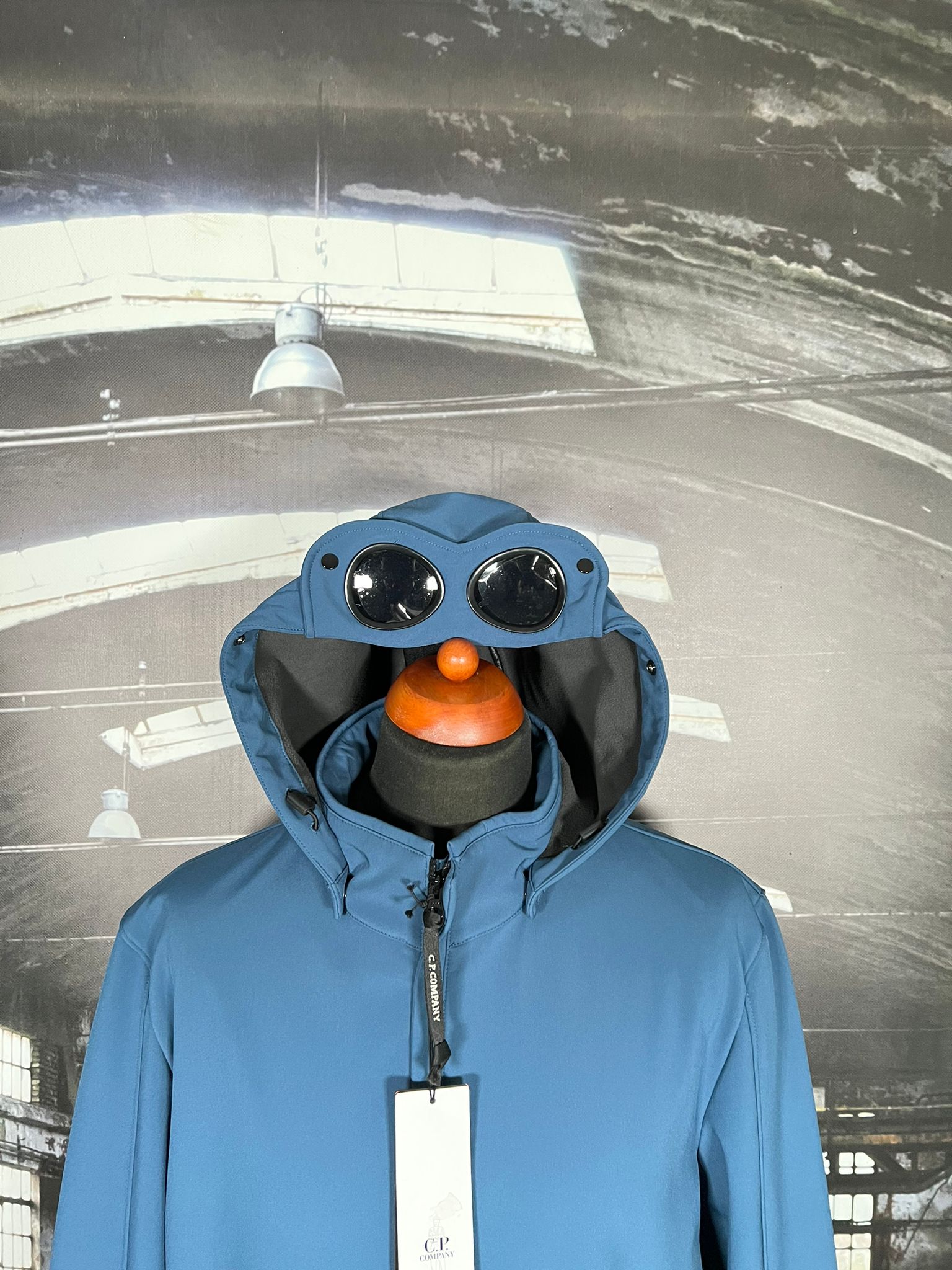 C.P. Company Goggle Soft Shell Jacket Blue – Garmz Factory
