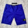 STONE ISLAND BRUSHED COTTON CANVAS_​GARMENT DYED 'OLD' EFFEC SHORTS