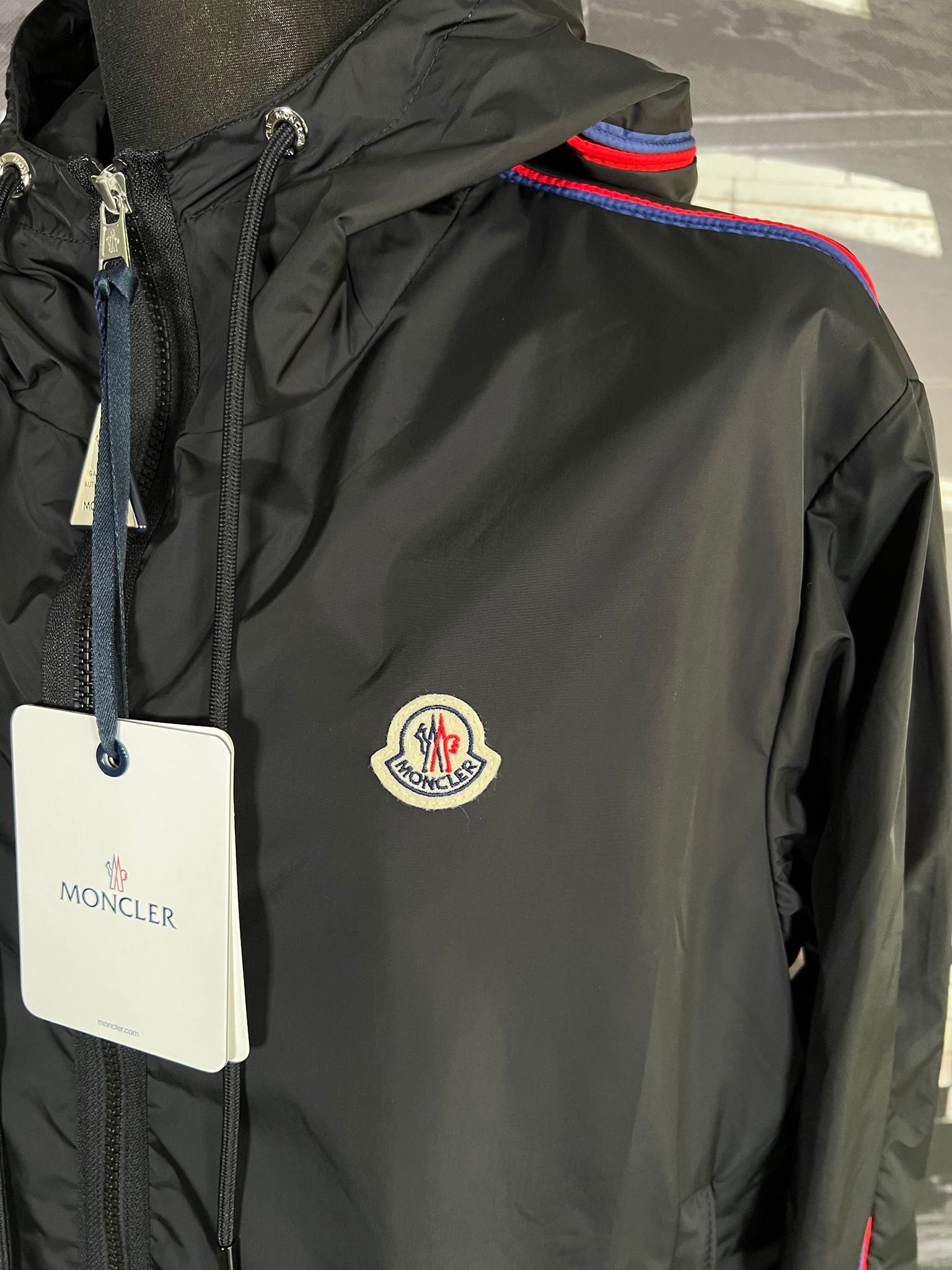 Green Hattab Logo-Appliquéd Shell Hooded Jacket | MONCLER