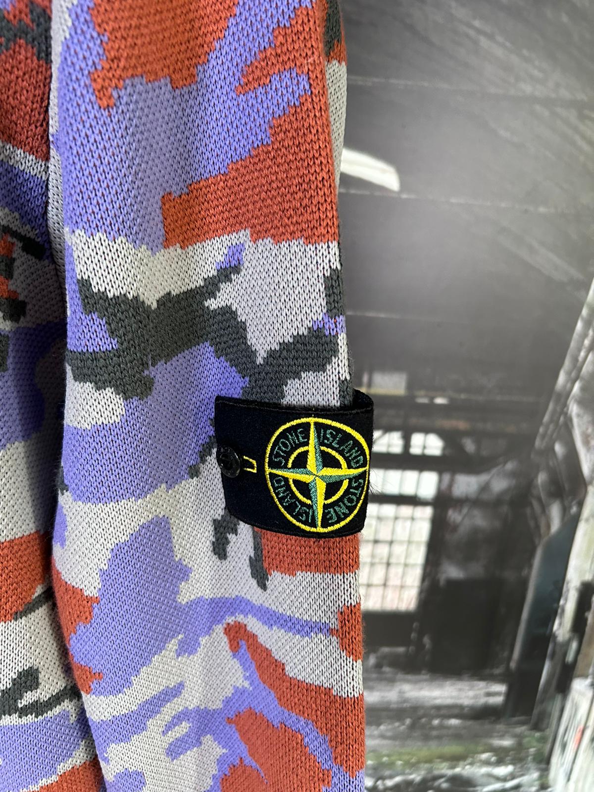 ★STONE ★S.I. HERITAGE CAMO PILE フーディー Stone Island Men's Heritage Camo Fleece Hoody in Lavender