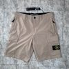 STONE ISLAND STRETCH COTTON CANVAS CARGO BERMUDA