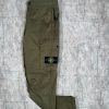 STONE ISLAND STRETCH COTTON TELA 'PARACADUTE' GARMENT DYED TROUSERS