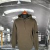 C.P. COMPANY DIAGONAL RAISED LENS HOODED SWEATSHIRT