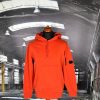 C.P. COMPANY DIAGONAL RAISED LENS HOODED SWEATSHIRT